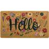Eohak Zerbino con scritta Spring Welcome con retro antiscivolo, motivo floreale, decorazione stagionale, 43 x 73 cm