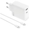 REALME RMTC80W-DUAL CARICABATTERIE 80W SUPERVOOC DUAL PORT BIANCO