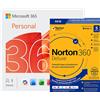 Microsoft 365 Personal con Norton 360 Deluxe | 1 anno