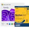 Microsoft 365 Family con Norton 360 Deluxe | 1 anno