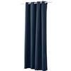 WOLTU Tenda Oscurante Opaca Termica Isolante per Finestre Soggiorno Tenda da Sole con Occhielli in Metallo Inossidabile per Camera da Letto 1 Pannello Blu Scuro 135x225 cm