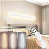 ZTWLEED 44W/120CM Applique da Parete LED Dimmerabile con Telecomando