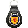 Family-crests Portachiavi In Pelle Scozzese Con Leone Di Scozia