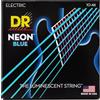 DR Strings Hi-Def Neon Blue Electric Medium
