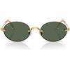 Ray-Ban Occhiali da Sole RB3929 001/71 x ASAP Rocky Oro Arista/Verde Scuro Unisex 54/20/145