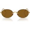 Ray-Ban Occhiali da Sole RB3929 001/83 x ASAP Rocky Oro Arista/Marrone Scuro Unisex Polarizzati 54/20/145
