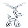 MICMIF Collana con Ciondolo Cane da Donna Argento 925, Collana Pendente Cucciolo Animale Carino Argento Gioielli Regalo per Donna Ragazze