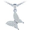 MICMIF Collana Farfalla da Donna in Argento 925, Ciondolo Farfalla Piccolo con Zirconi Brillanti, Collana ipoallergenica, Gioielli da Donna per Moglie Mamma Fidanzata