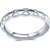 MICMIF Anello a fascia per donna uomo anello serpente argento 925, Anelli regolabile anello minimalista anniversario, Gioielli argento