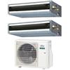 Fujitsu - Climatizzatore canalizzabile Fujitsu KL dual split 9000+9000 btu Inverter A++ R32 AOEG18KBCA2