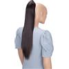 CAISHA 60cm Coda Capelli Stella Con Pinza Capelli Lungo Capelli Extensions Finta Per Donna Liscio Marrone Cioccolato H604