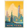 MyPuzzle.com MyPuzzle New York City: Skyline Glow, Vintage Poster - Premium 500 Pezzi Puzzle - MyPuzzle Collezione speciale di Anderson Design Group
