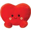 Aurora World 61513 - Peluche ecologico a forma di cuore, 13 cm, colore: Rosso