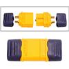 VUNIVERSUM 3 paia (6 pezzi) originali Amass Premium XT60H XT60, spina dorata, presa maschio, femmina, con tappi di protezione, 2 pin, spina ad alta corrente per batteria Lipo RC 60A Mr. Plug