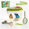 Kit Esploratore Per Bambini 4 Pezzi – Cattura Insetti Con Gabbia Pieghevole, Pinzette E Lente D'Ingrandimento – Gioco Outdoor