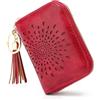 APHISON Porta carte di credito per donne custodia per carte di credito blocco RFID da donna carino cartone animato artistico portamonete piccolo portafoglio per ragazze/bambini 10 slot per carte