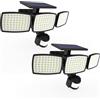 Lumisky Set di 2 faretti a energia solare con sensore di movimento LED bianco freddo da fissare 2 x SPARKY H13 cm