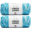 Caron Jumbo - Filato blu lampone - 2 confezioni da 340 g/12 oz - 100% acrilico - # 4 pettinato (medio) - 500 metri - per maglia/uncinetto