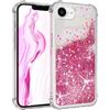 EAZY CASE - Custodia per iPhone 16e in silicone, glitter, leggera, resistente agli urti e anticaduta in liquido - rosa