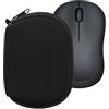 kwmobile Custodia Mouse Wireless Compatibile con Logitech M220 SILENT / M235 / M185 / acer OMR266 - Custodia Neoprene Mouse - Astuccio Porta Mouse PC Gaming nero