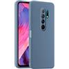 HULLIN Custodia per Telefono in Silicone Colorato, Adatta per Redmi 9 (6.53) - Grigio lavanda