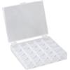 Dekaim Scatola Per Bobina Vuota in Plastica Per Macchina da Cucire ， Organizer Per Bobina Per Macchina da Cucire ， Scatola Trasparente Per 25 Bobine