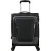 American Tourister Pulsonic - Spinner S, bagagli a mano espandibile, 55 cm, 40,5/43,5 L, nero (Asphalt Black)