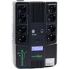 Master U-Power UPS 850VA (480W) Offline - Gruppo di Continuità con Display LCD, 8 Prese Schuko, USB e RJ45 - Protezione Elettrica per PC e Rete
