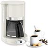 Moulinex FG381 FCM Soleil Macchina da Caffè Americano, Capacità di 1,25 L fino a 15 Tazze di Caffè, Supporto Filtro Girevole, Sistema Anti Gocciolamento, Spegnimento Automatico, Mantenimento in Caldo