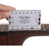 Tbest Righello Per Chitarra,Righello Per Corde Di Chitarra/Basso/Mandolino/Banjo,Guitar String Action Gauge Righello Strumenti Di Misura Per Basso Elettrico 2Pcs