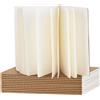 AURANOW Quaderno A5 Bianco, 12 Pezzi Copertina Kraft Quaderno Con 30 Fogli/60 Pagine, Ta
