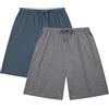 HomyComy Pantaloncini da Pigiama da Uomo Pantaloni Corti in Cotone Pantaloncini a Quadri Pigiama da Uomo con Tasche