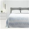 Byour3 - Copriletto Puro Cotone Matrimoniale Letto Singolo Piazza E Mezza Fantasia Damascato Primaverile Estivo Telo Arredo Copritutto Multiuso GrandFoulard Coperta (C. Da Zucchero, 1 P e mezzo)