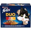 Felix Purina Cibo per gatti Pollo Tacchino Manzo Agnello Fegato Uccello 12 x 85 g