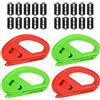 POPAPIE 4 Pezzi Taglierina Per Carta Da Regalo Con 20 Pcs Lame,Taglia Carta Regalo,Mini Tagliacarta,Strumento di Taglio Efficiente per Halloween Vacanze E Compleanni (Nero+Rosso)