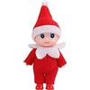 JHBEMAXS Elfo per bambini, mini elfi per bambini, accessori decorativi per bambine, ragazzi, adulti (rosso)