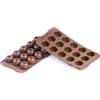 silikomart | SCG03 Stampo in Silicone per Cioccolatini IMPERIAL, Antiaderente, 15 Cioccolatini, Confezione da 1 Stampo per Dolci, Easy Choc 3D, Ø 28 h 20 mm, Made in Italy