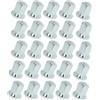 Easy Link 25x Tappi dado ruota lunghi 32 mm, cromati, in plastica, per rimorchio di camion