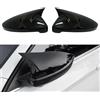 Cakievro OFIXEM 2x Calotte Specchietto Nero Piano Lucido - Ricambio Copertura Esterna per VW Golf 7 MK7 / 7.5 (GTI R GTD GTE) 2013-2020