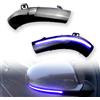MKptopia 2 pezzi Indicatore LED sequenziale di direzione luce dinamica Compatibile con VW Golf 5 GTI V MK5 Jet-ta Pa-ssat B5.5 B6 R36 R32 Eos Sha-ran SuperB-Blu+Giallo