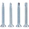 Hilitand 50pcs Set di viti a testa svasata, M4.2 Vite di drilling Viti autoperforanti in metallo autofilettanti per fissaggio lamiera(M4.2 * 50(50PCS))