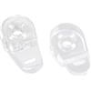 Qrity 40 Pezzi Morsetto Vetro, Fermi in Vetro, Supporto per Mensola in Vetro, Supporto Vetro Clip per Specchi da Bagno, Adatto a Vetri Spessi 3-4 mm
