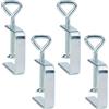 YiliYa 4 Pezzi Morsetto a C,Morsetto a C in Acciaio Inox Morsetti da Falegname Tavolo Morsetti di Fissaggio per Lavorazione Legno Fai da Te Saldatura Mobili
