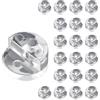 Qrity 20 Pezzi Clip per Specchio, Supporto per Vetro da 4-5 mm, Rotonde, Adatte per Specchi