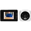 ciciglow Telecamera per Spioncino per Porta, Campanello Visivo Grandangolare da 120° Citofono a 2 Vie Videocamera per Campanello Intelligente Visione Notturna HD