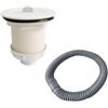 Qrity 1 Pezzi Tubo Lavandino Bagno, Sifone per Lavello con Piletta, Resistente Agli Insetti e Agli Odori Sifone, Connettore da 84mm + Tubo di Scarico
