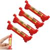 Cerioll Livella A Bolla Per Corda,Livella Bolla Per Filo,String Line Spirit Level,4Pcs Mini Corda Linea A Bolla,Livelli Di Bolla Con Filo Di Sospensione Per Muratura, Idraulica E Lavori Di Precisione,Rosso