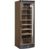 CoolHead Cantinetta Refrigerata per Vini TW400 - Esterno Marrone con Ripiani in Legno +7° +18° C - Capacità Lt 350