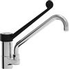Amitek Miscelatore Monocomando RBT200P - Leva Clinica - Canna a U - Portata Max Lt/Min 18