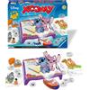 RAVENSBURGER, Disney Stitch Ravensburger xoomy maxi disney stitch: tavolo a4 con proiettore luminoso e 300 motivi in 72 pellicole. gioco creativo per bimbi 6+.